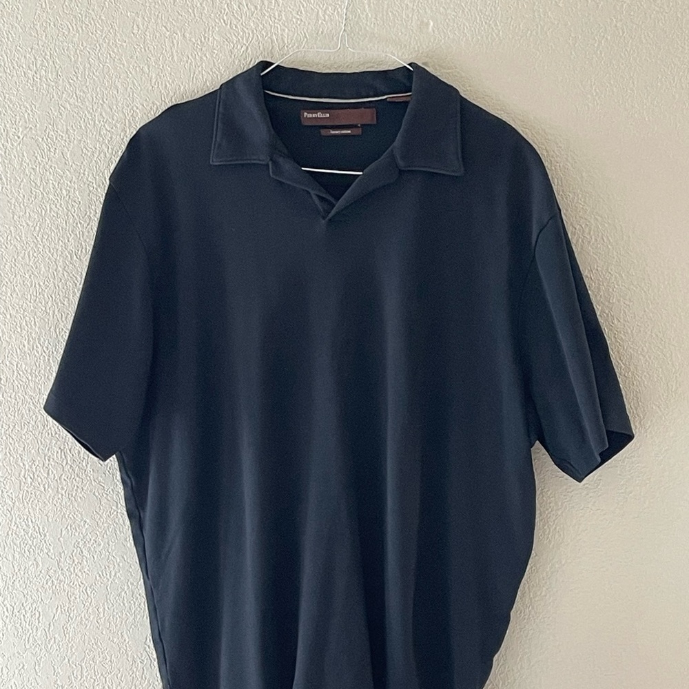Perry Ellis Men's Black Polo Shirt